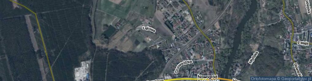 Zdjęcie satelitarne Borówkowa ul.